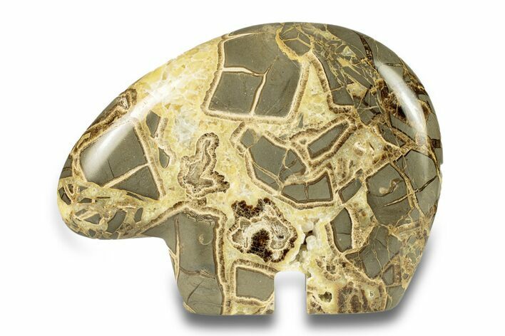 Calcite-Filled Polished Septarian Bear - Utah #264581